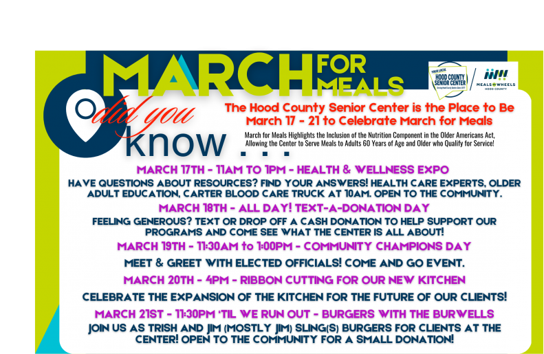 March for Meals Schedule 1